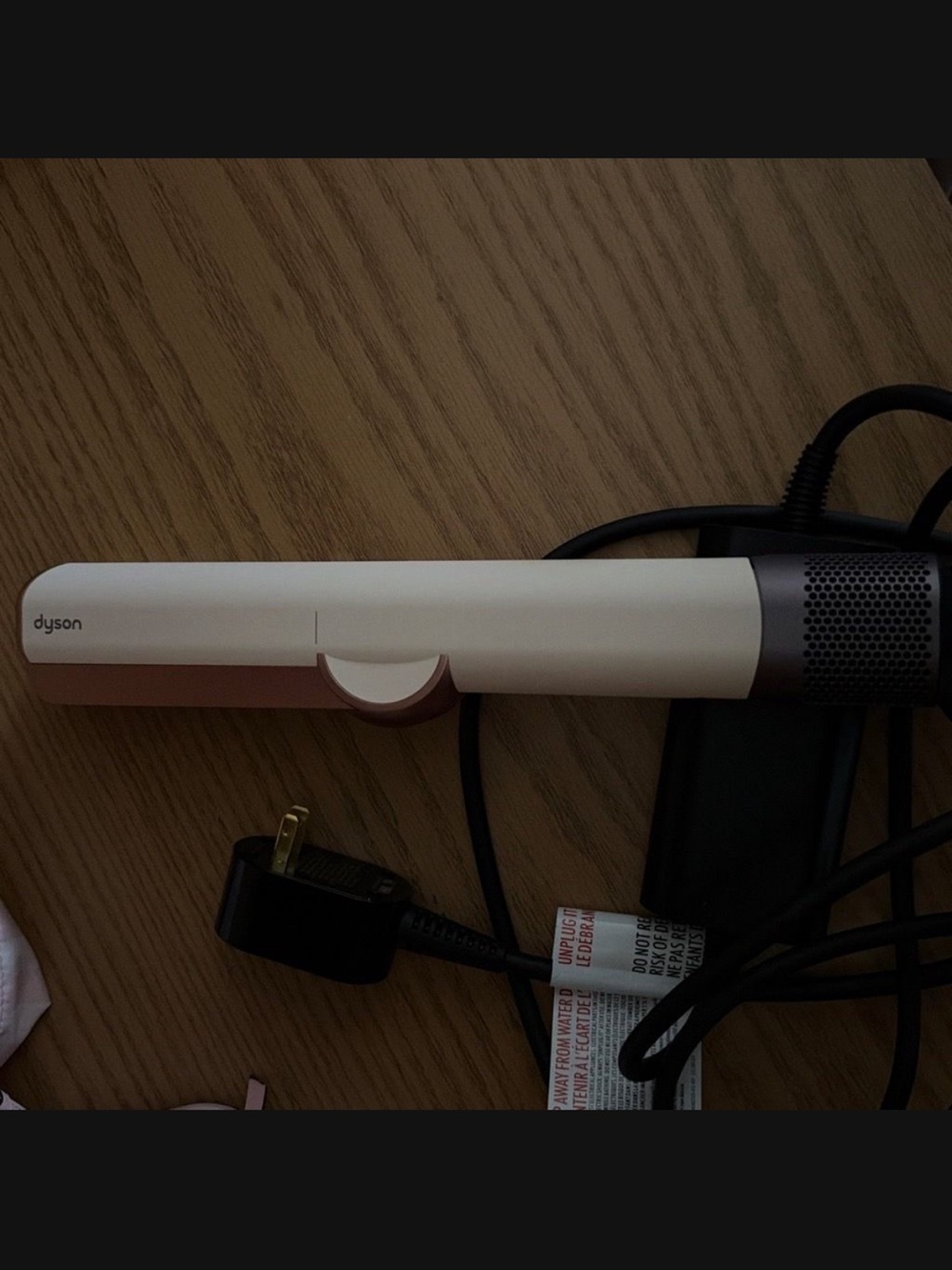 Dyson White & Rose Gold Corded Hair Straightener